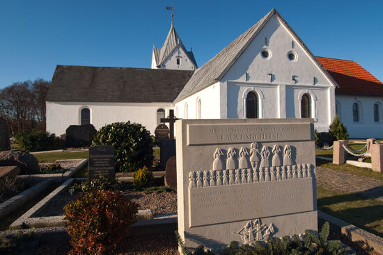The island church on Rømø is dedicated to St Clement, patron-saint of mariners (photo © hidden europe).