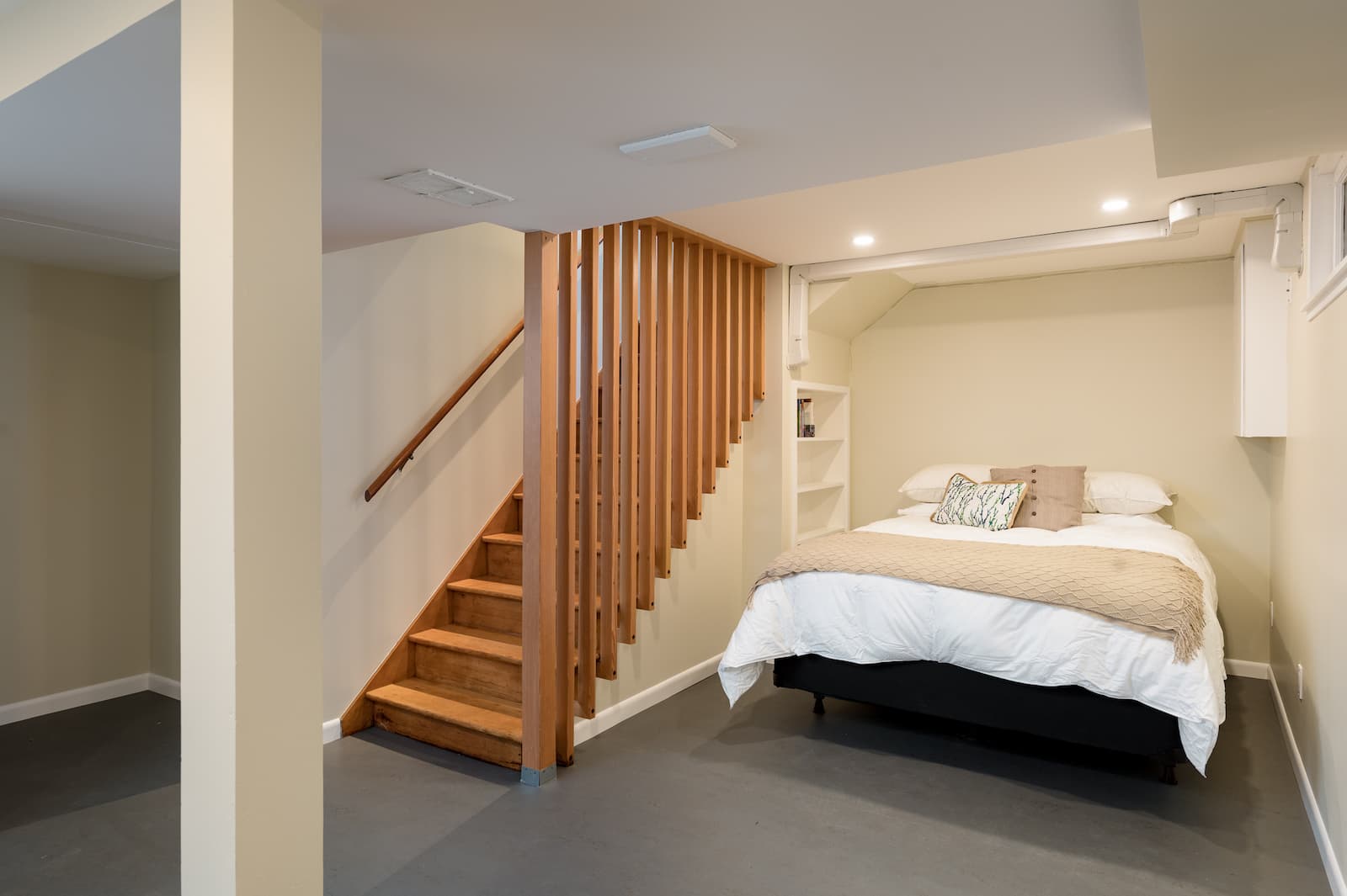 Guest Bedroom in Finished Basement