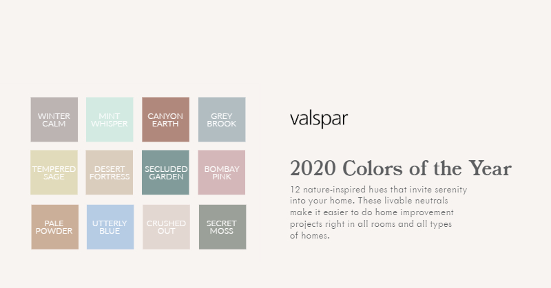 Valspar 2020 COTY - Palette (1)